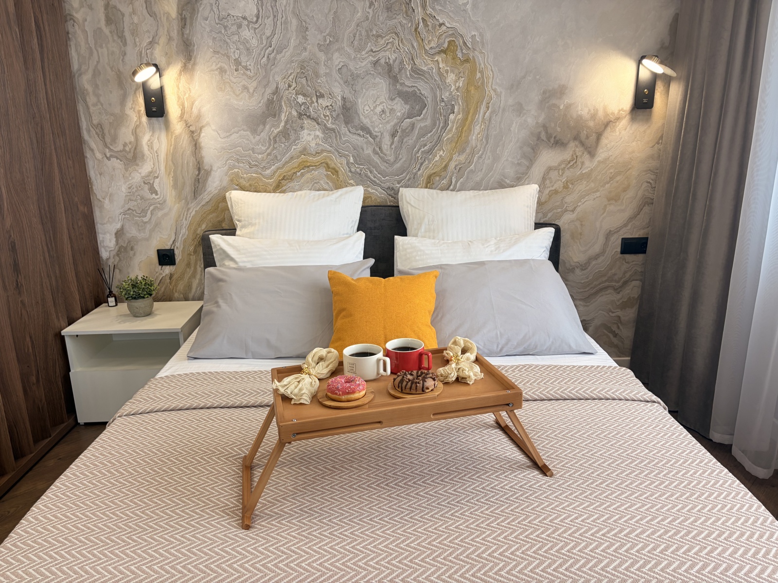 Апартаменты в центре у пляжа на 6 человек 