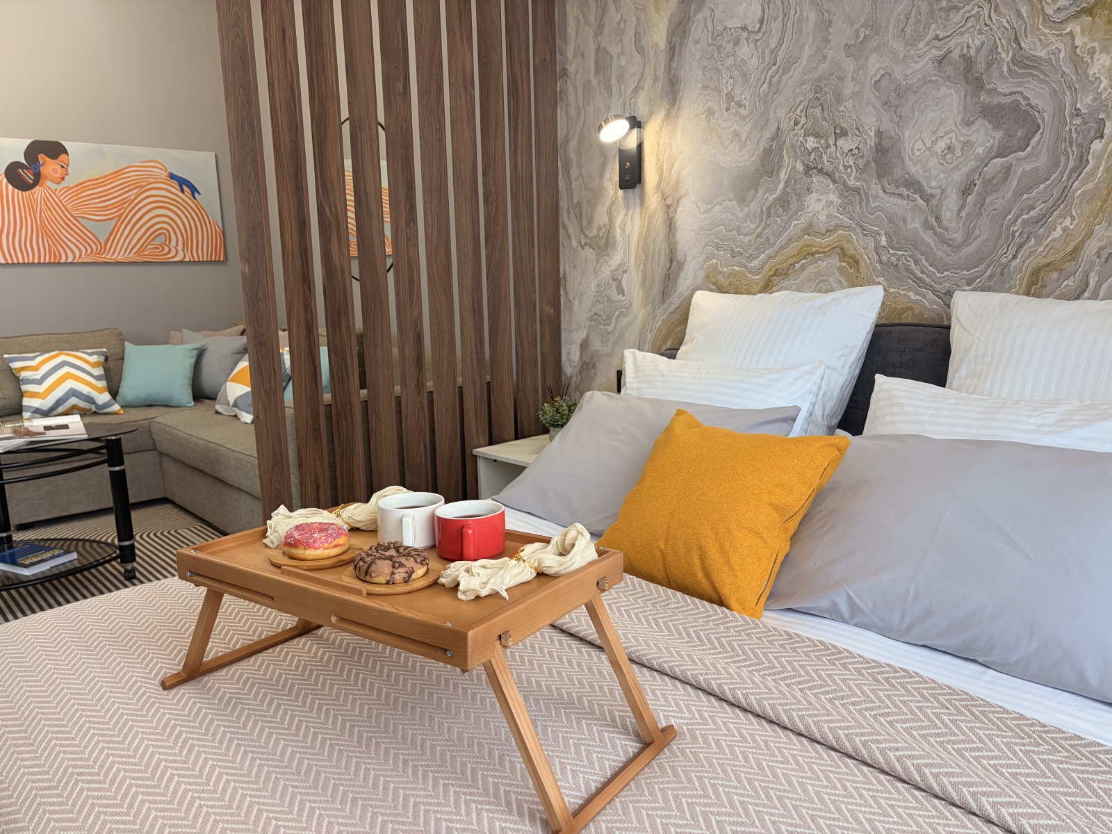 Апартаменты в центре у пляжа на 6 человек 