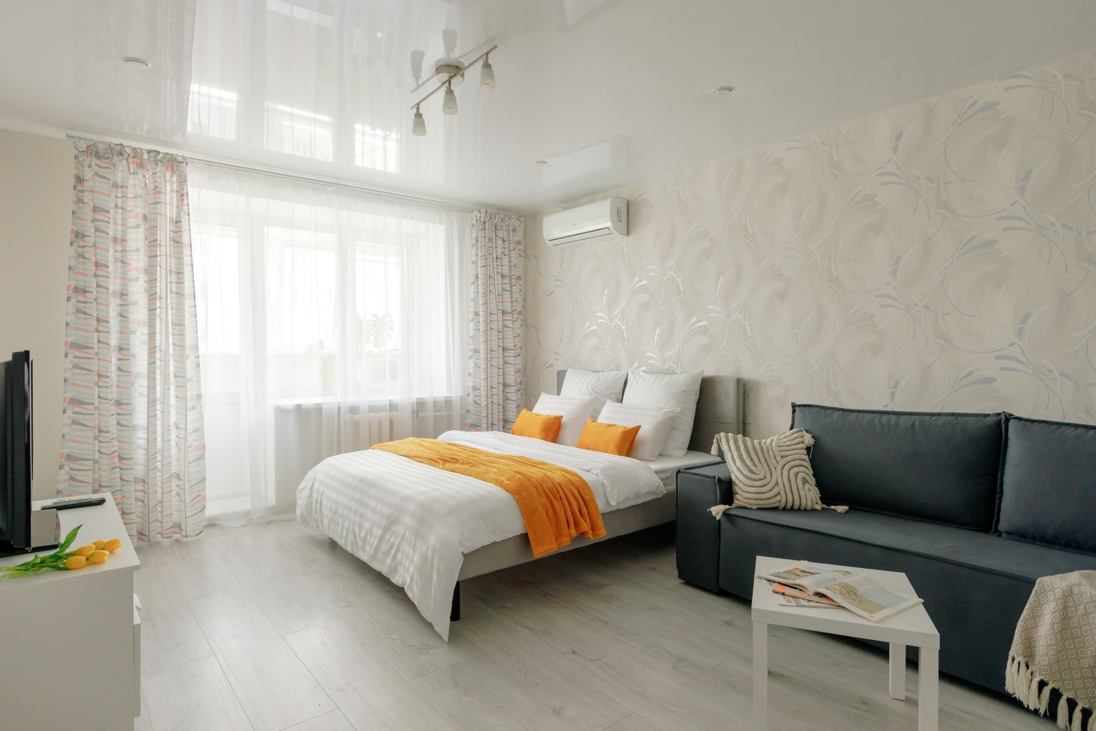 Светлая 1-ком квартира