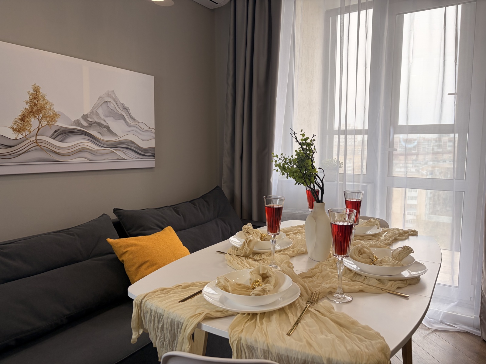 Апартаменты в центре у пляжа на 6 человек 