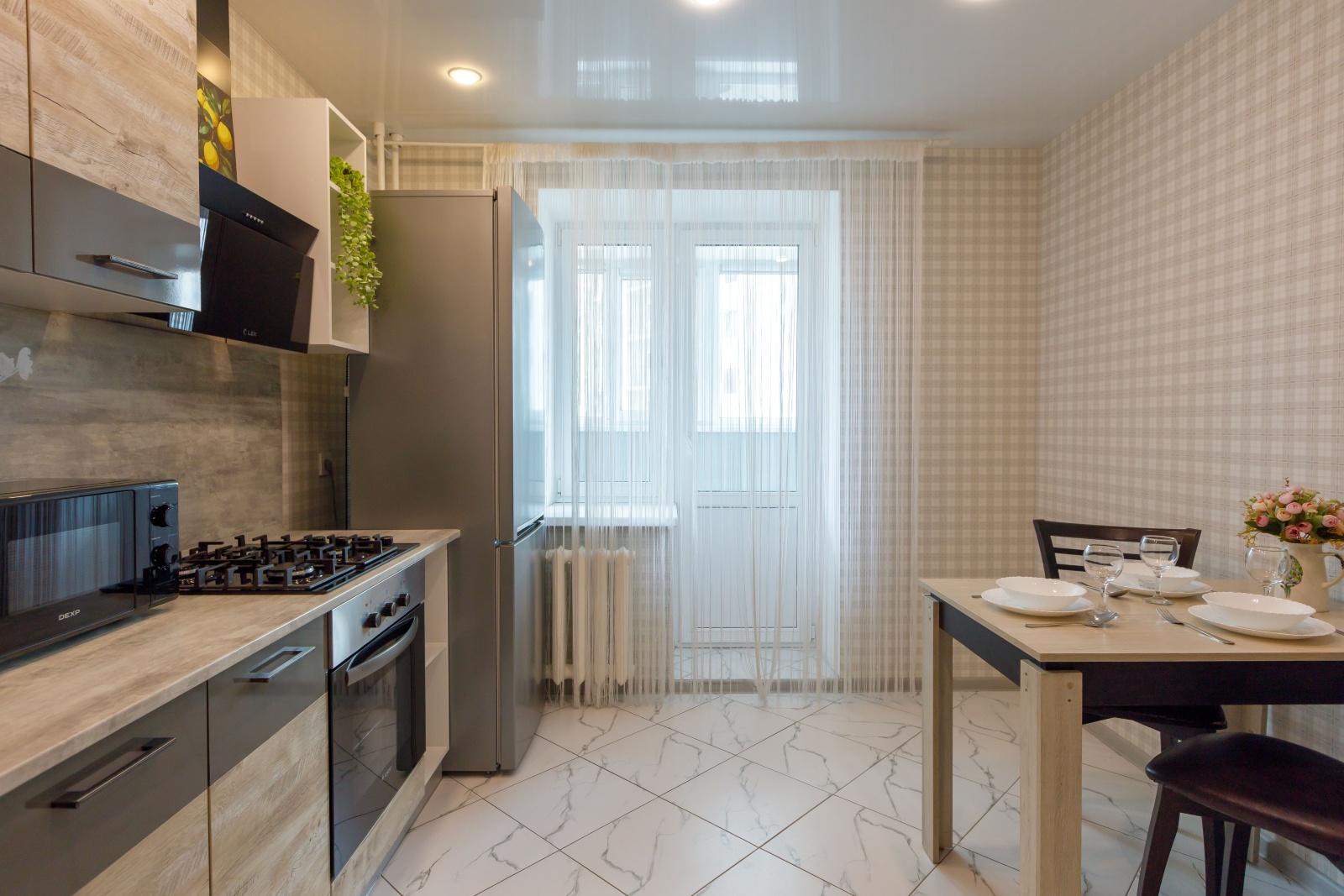 Светлая 1-ком квартира