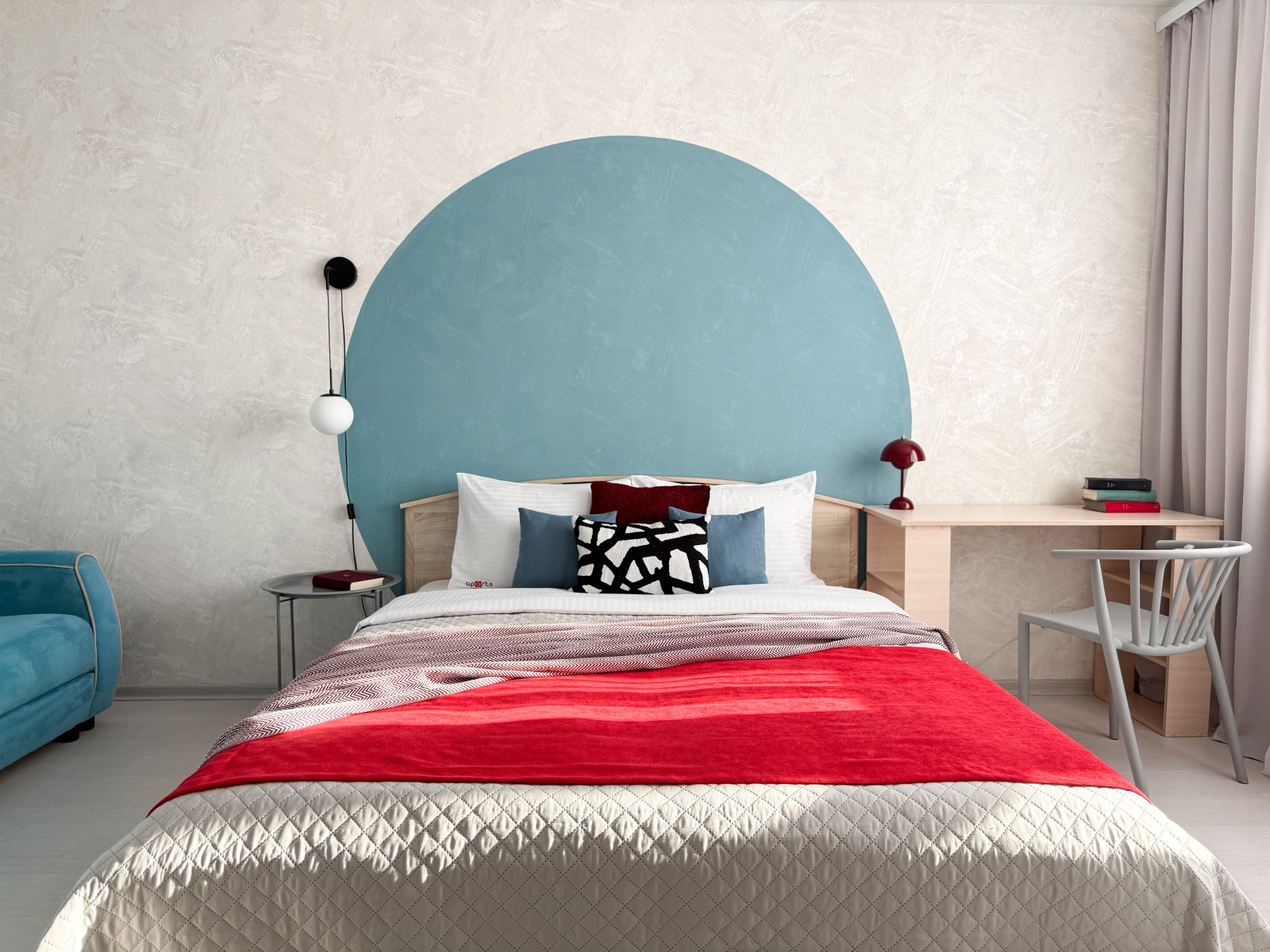 Атмосферная 1-комнатная квартира