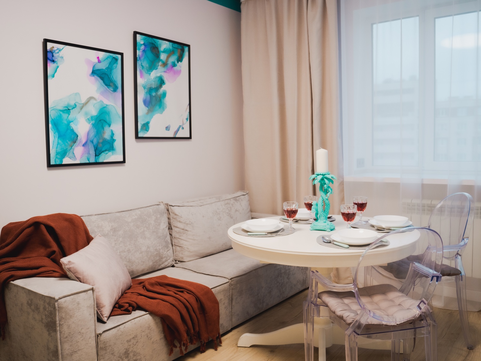 Уютные апартаменты с дизайнерским ремонтом на 8 человек