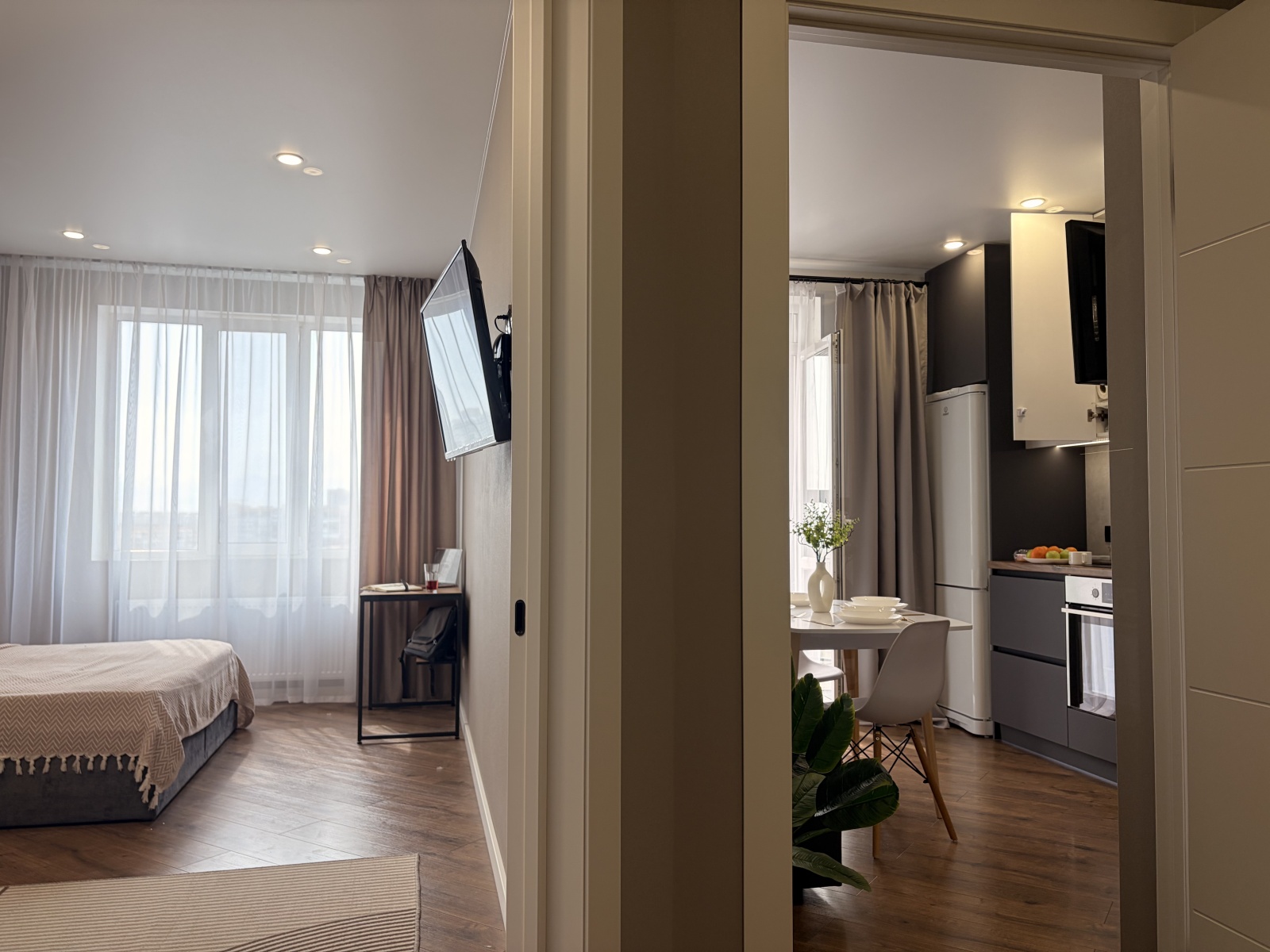 Апартаменты в центре у пляжа на 6 человек 