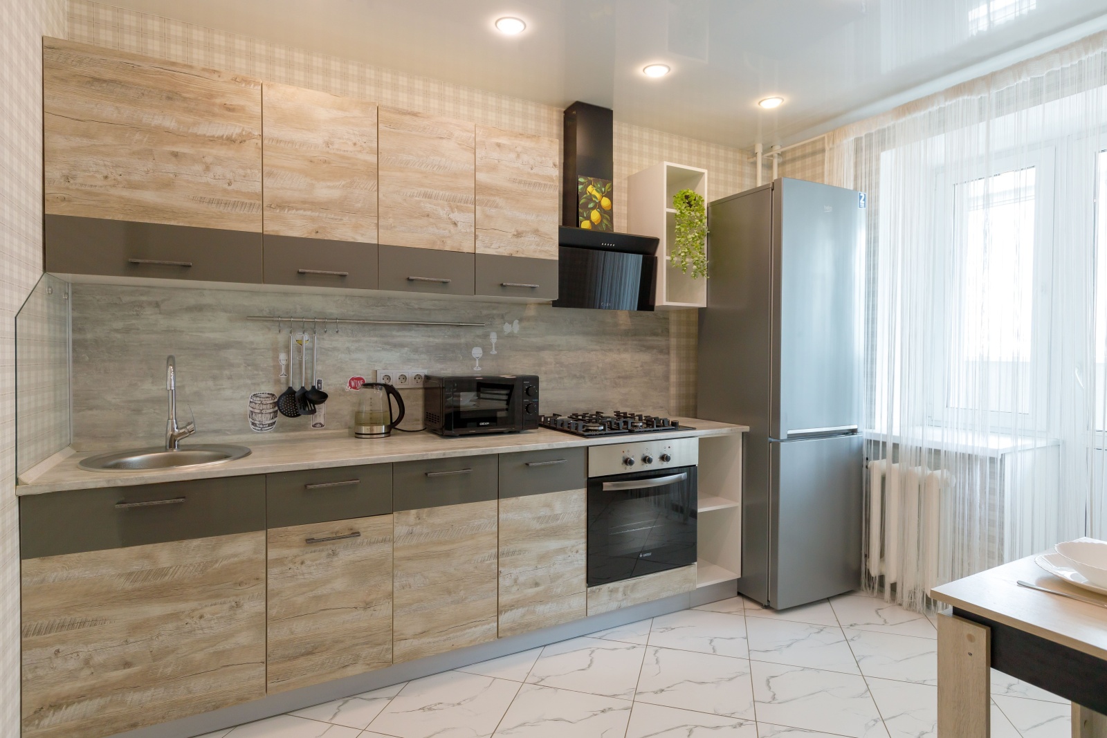 Светлая 1-ком квартира