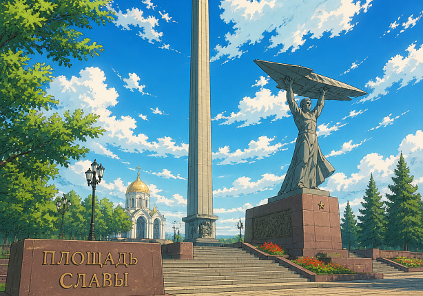 Самарские площади и памятники